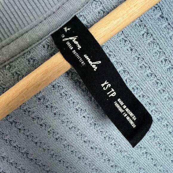 Urban Outfitters Out from Under Women's XS Baby Blue Ty Waffle Romper Lounge - Picture 4 of 10